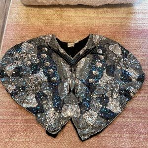 Sequin butterfly top